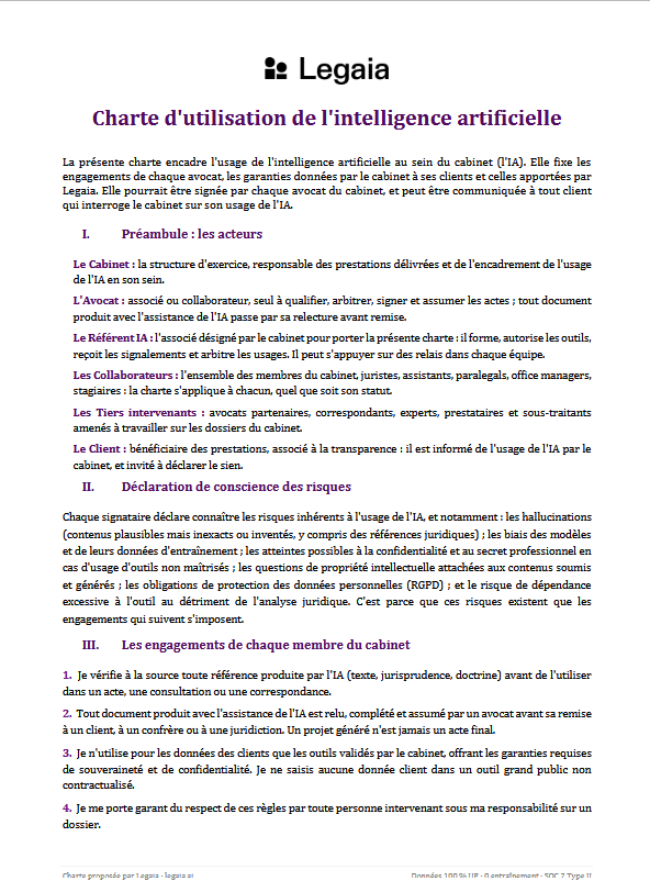modele charte utilisation ia